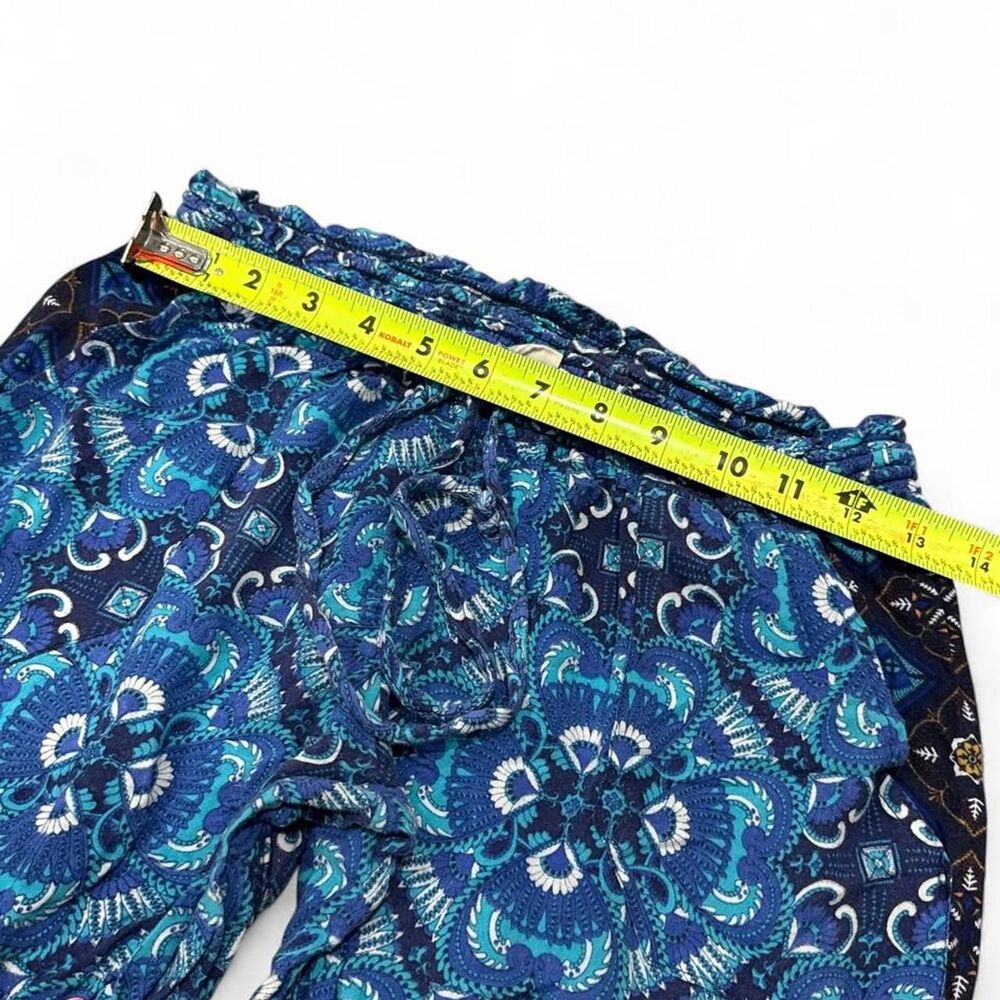 Roxy blue and black patterned flare pants - Picture 7 of 8